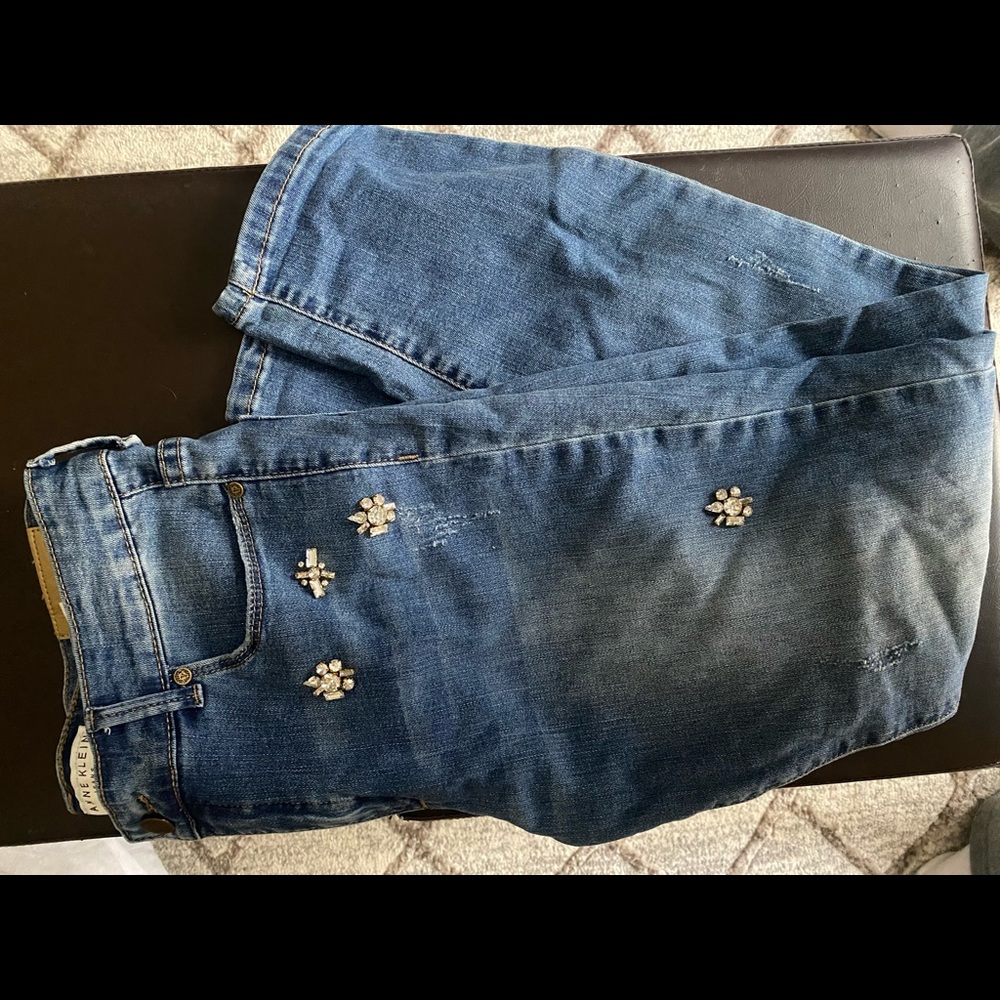 Anne Klein Embellished Jeans